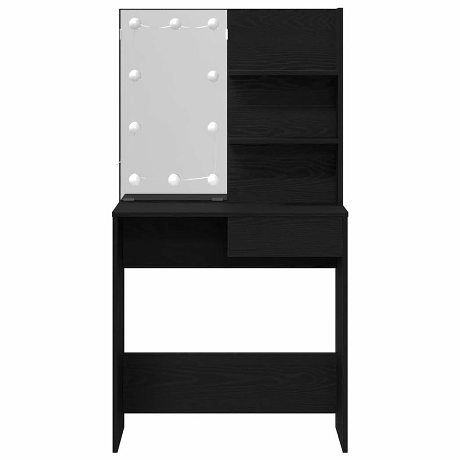 Plafondtafel Zwart Eiken 74,5 x 40 x 141 cm Bewerkt hout