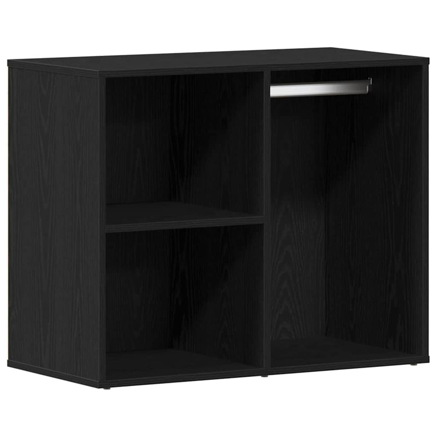 Cosmetiek kast Zwart Eiken 80 x 40 x 65 cm Bewerkt hout