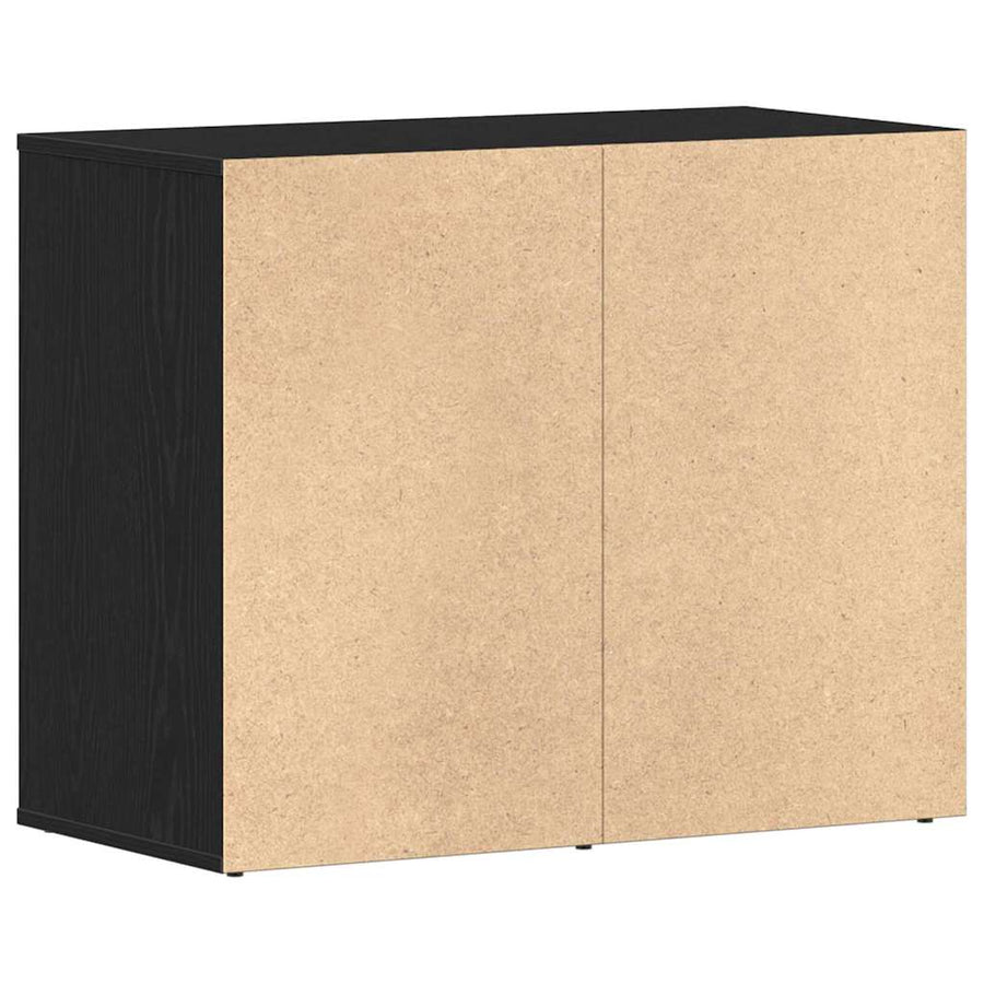 Cosmetiek kast Zwart Eiken 80 x 40 x 65 cm Bewerkt hout