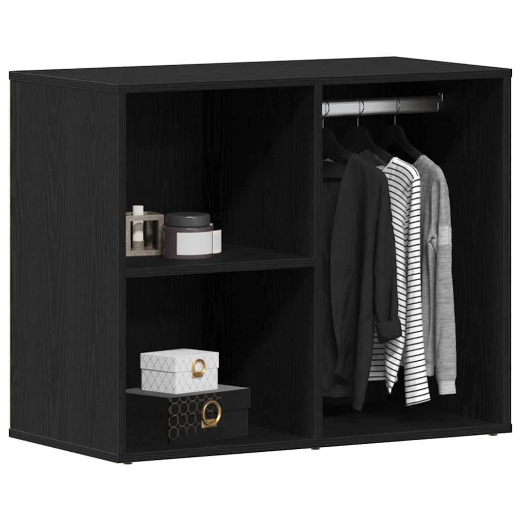 Cosmetiek kast Zwart Eiken 80 x 40 x 65 cm Bewerkt hout