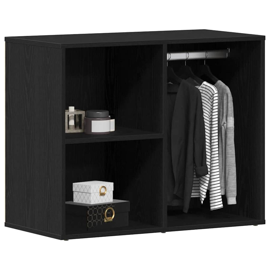 Cosmetiek kast Zwart Eiken 80 x 40 x 65 cm Bewerkt hout