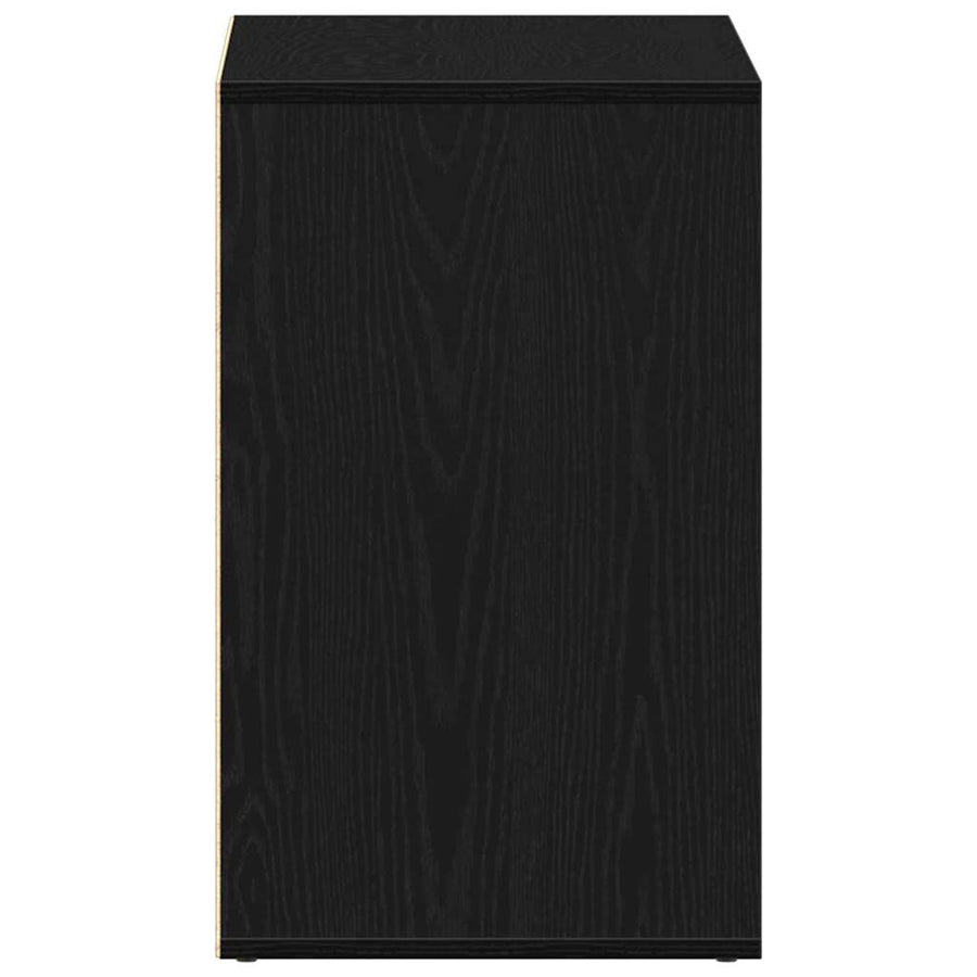 Cosmetiek kast Zwart Eiken 80 x 40 x 65 cm Bewerkt hout