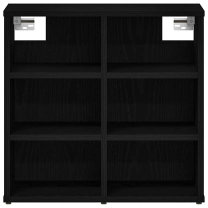 Schoenenkast Zwart Eiken 52 x 30 x 50,5 cm Bewerkt hout