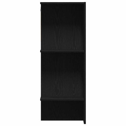 Hal Kast Met Plank Zwart Eiken 97,5 X 37 X 99 Cm Bewerkt Hout