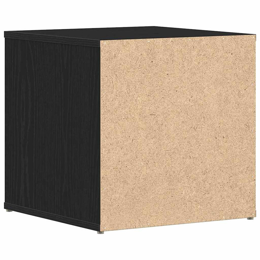 Ladekast met lade Zwart Eiken 40,5 x 40 x 40 cm Bewerkt hout