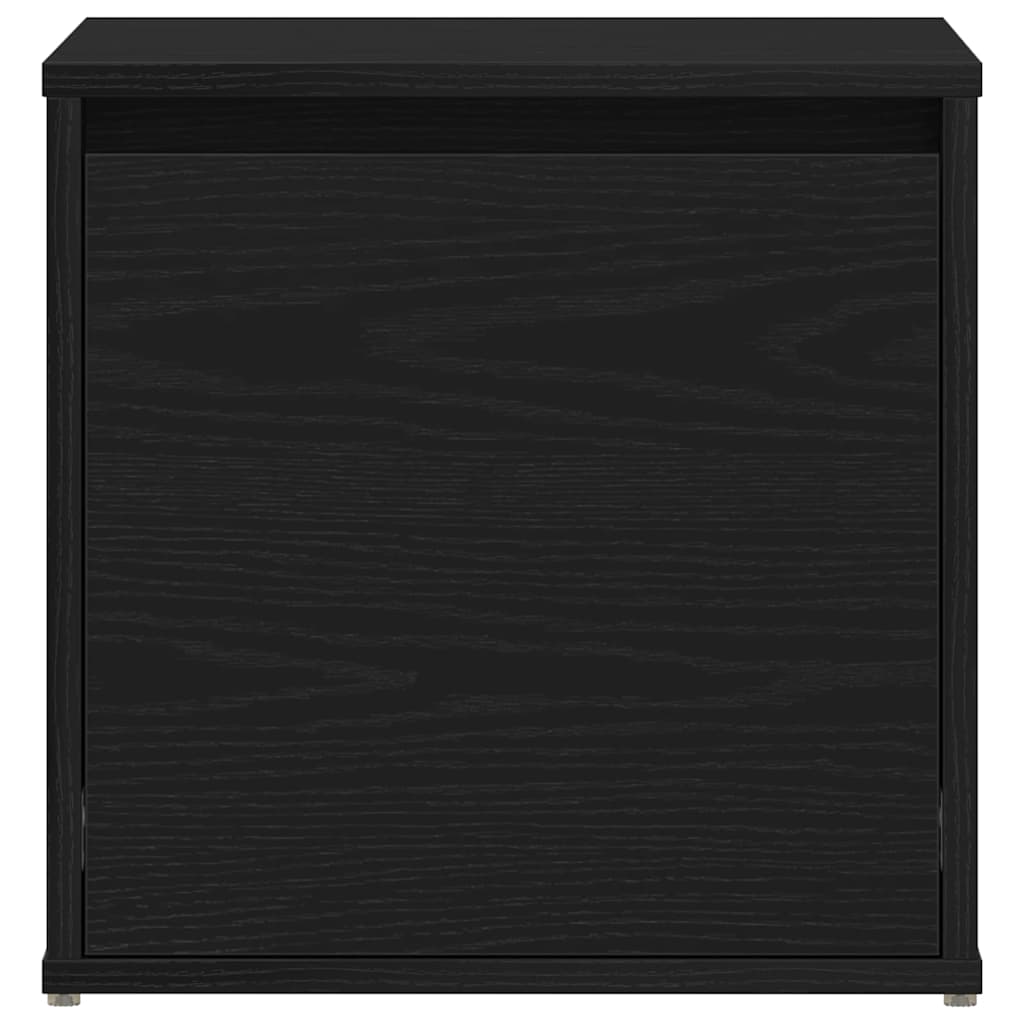 Ladekast met lade Zwart Eiken 40,5 x 40 x 40 cm Bewerkt hout