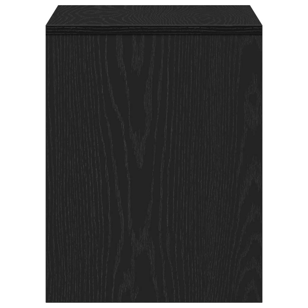 Kleedkamer Kruk Zwart eiken 70 x 35 x 45 cm Bewerkt hout