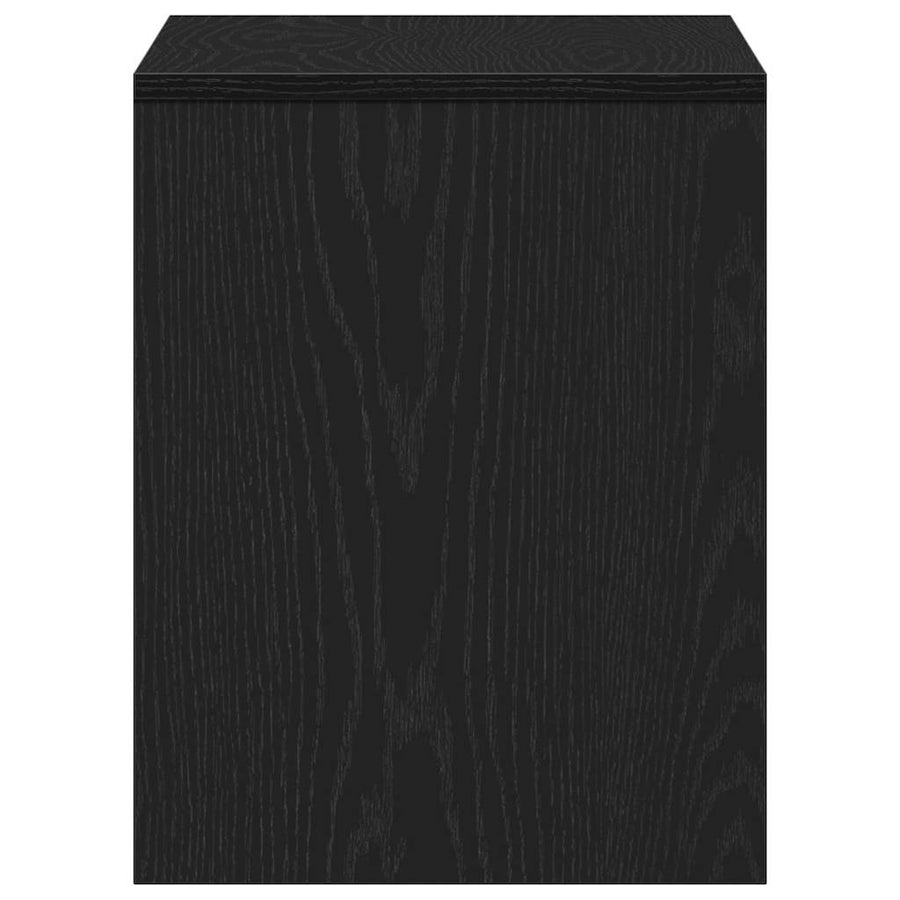 Kleedkamer Kruk Zwart eiken 70 x 35 x 45 cm Bewerkt hout