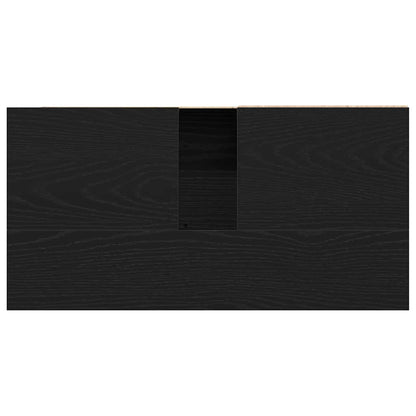 Badkamer Kast met lade Zwart Eiken 65 x 33 x 60 cm Bewerkt hout