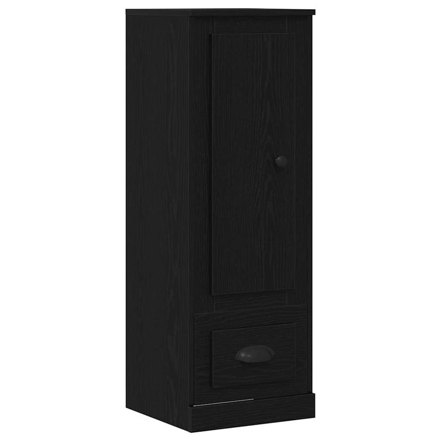 Highboard Zwart Eiken 36 x 35.5 x 103.5 cm Bewerkt hout