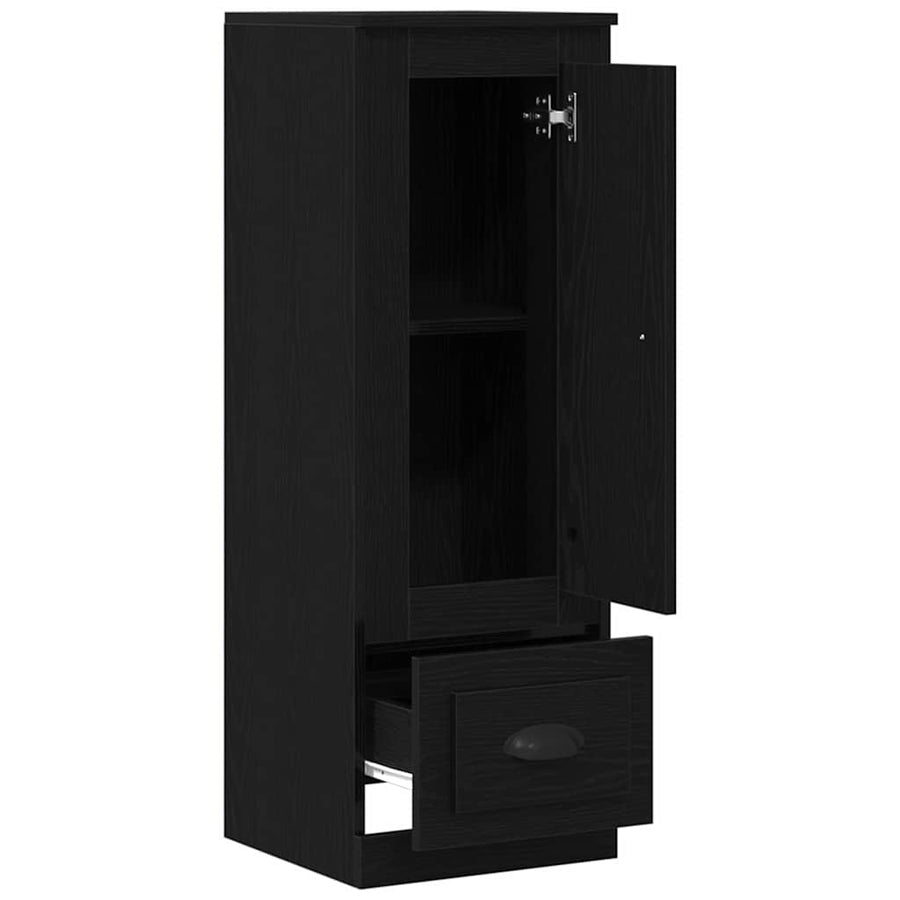 Highboard Zwart Eiken 36 x 35.5 x 103.5 cm Bewerkt hout