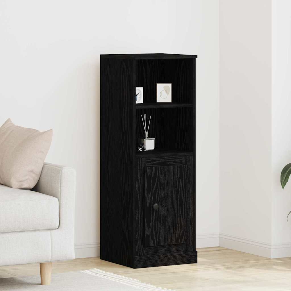 Highboard Zwart Eiken 36 x 35,5 x 103,5 cm Bewerkt hout