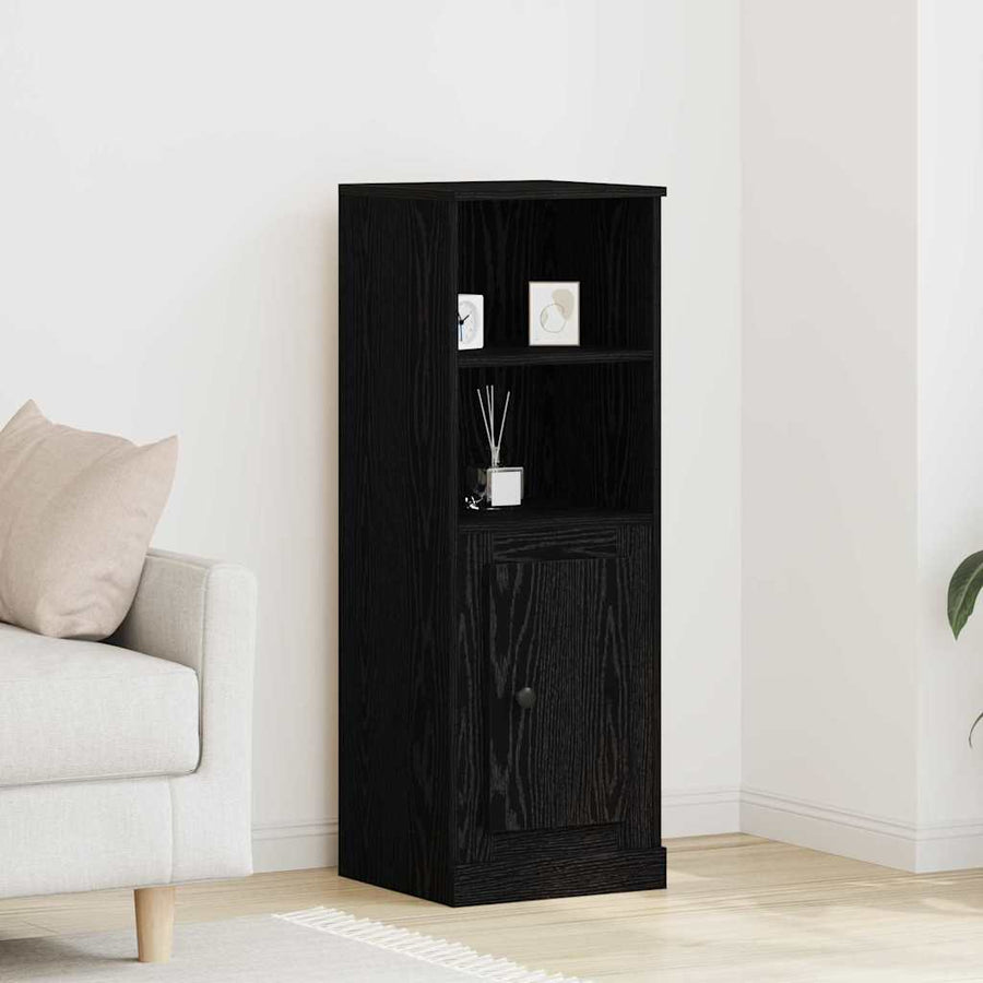 Highboard Zwart Eiken 36 x 35,5 x 103,5 cm Bewerkt hout