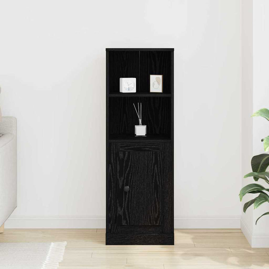 Highboard Zwart Eiken 36 x 35,5 x 103,5 cm Bewerkt hout