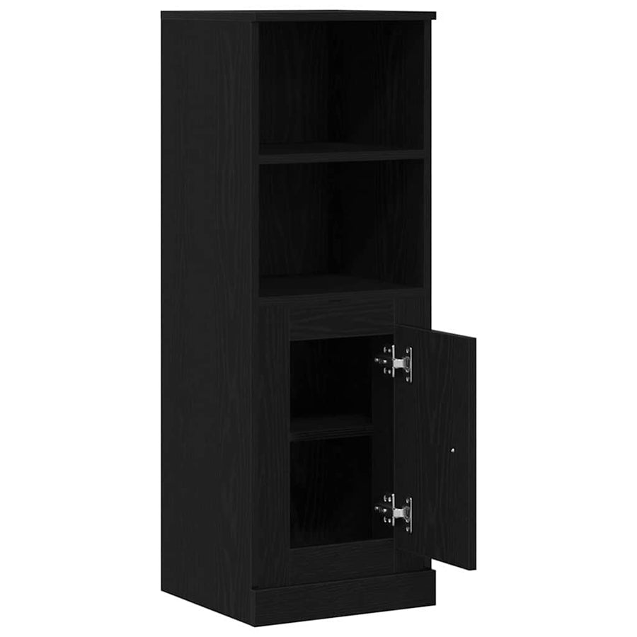 Highboard Zwart Eiken 36 x 35,5 x 103,5 cm Bewerkt hout