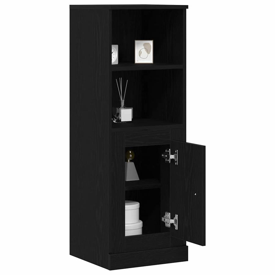 Highboard Zwart Eiken 36 x 35,5 x 103,5 cm Bewerkt hout