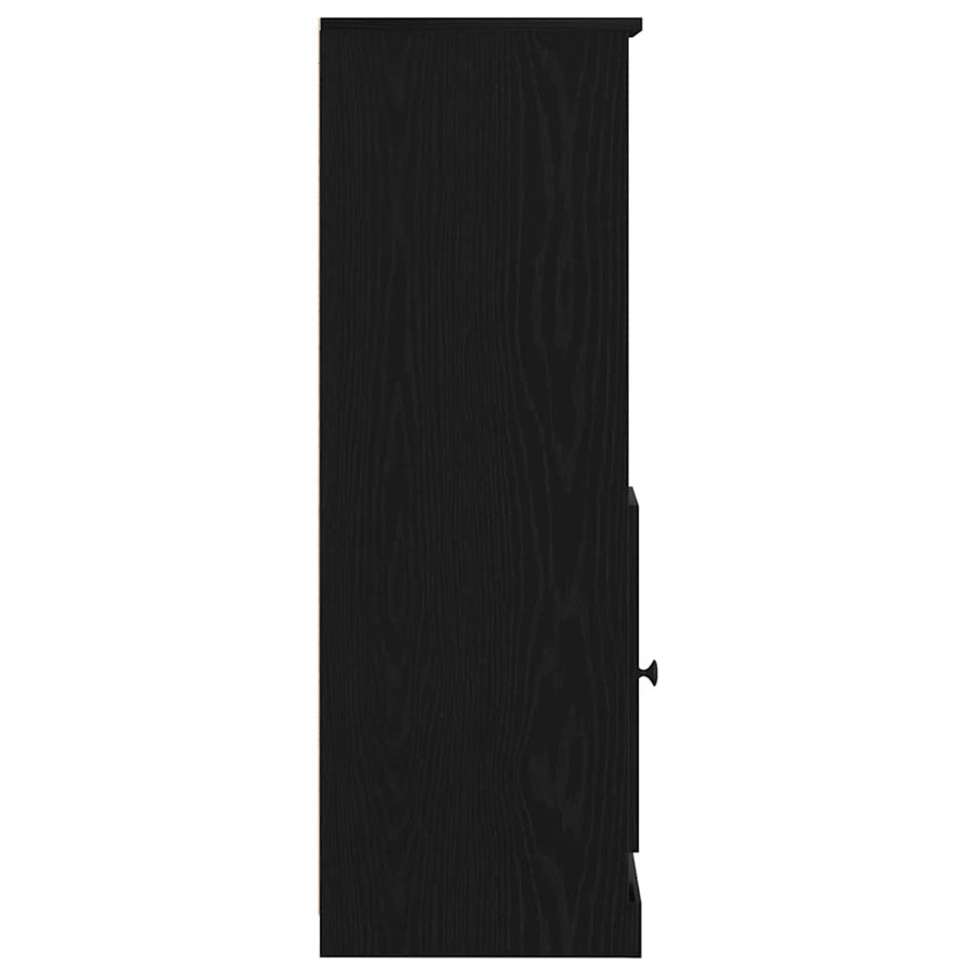 Highboard Zwart Eiken 36 x 35,5 x 103,5 cm Bewerkt hout