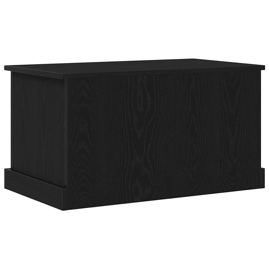 Opslagdoos met opslag Zwart eiken 70 x 40 x 28 cm Bewerkt hout