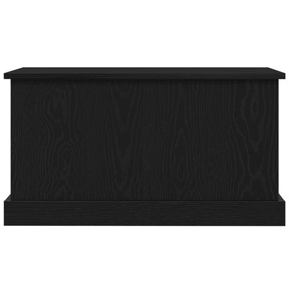 Opslagdoos met opslag Zwart eiken 70 x 40 x 28 cm Bewerkt hout
