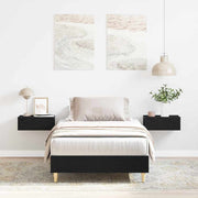 Bedframe 193x78x25 cm zwart eiken
