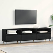 TV-kast 150x30x44,5 cm zwart eiken bewerkt hout
