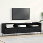 TV-kast 150x30x44,5 cm zwart eiken