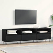 TV-kast 150x30x44,5 cm zwart eiken