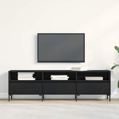 Tv-Kast Met Lade 150 X 30 X 44,5 Cm Bewerkt Hout Zwart eiken