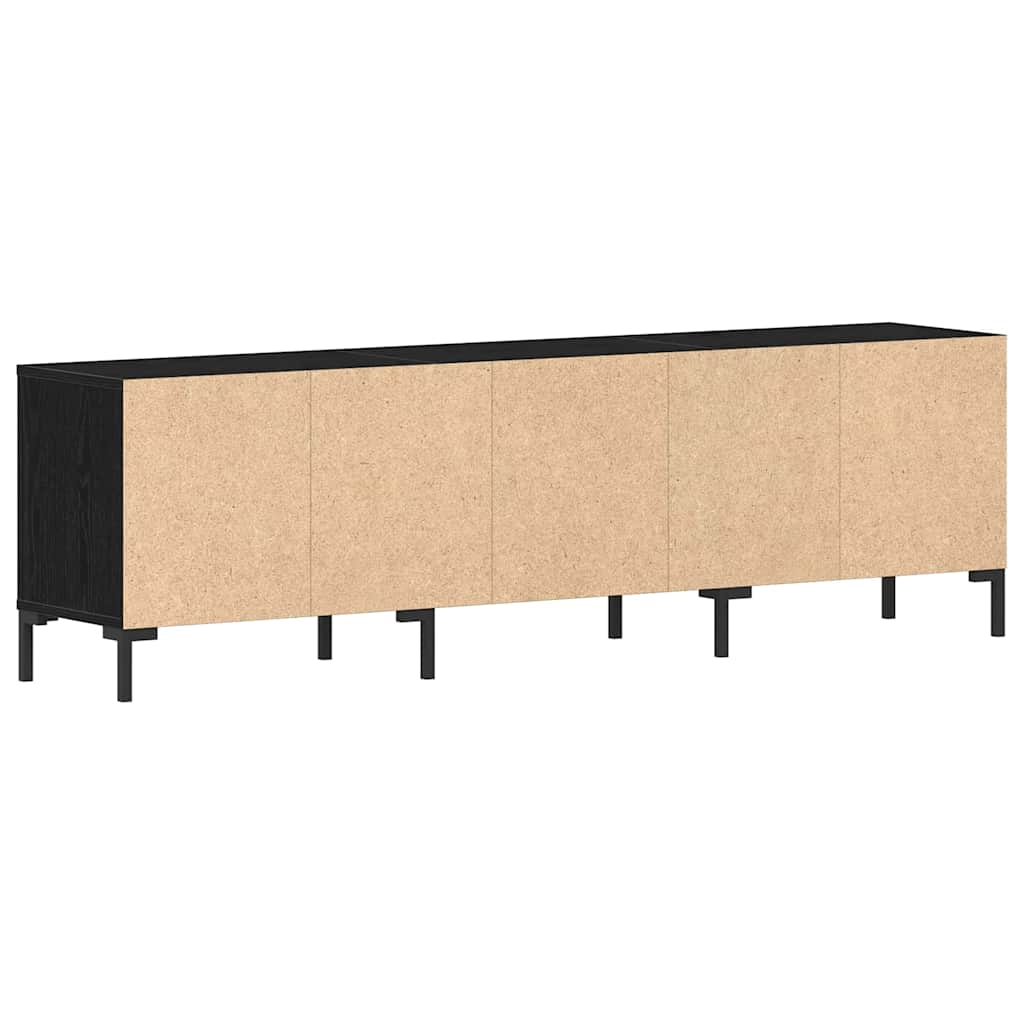 Tv-Kast Met Lade 150 X 30 X 44,5 Cm Bewerkt Hout Zwart eiken