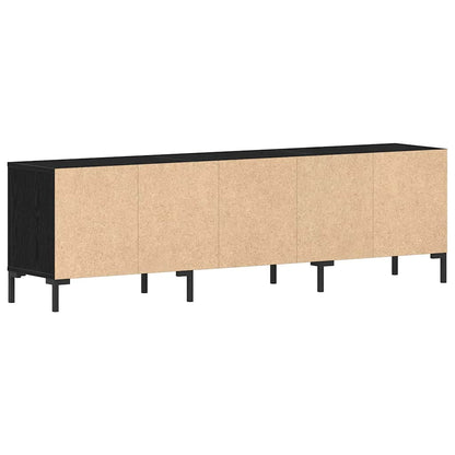 Tv-Kast Met Lade 150 X 30 X 44,5 Cm Bewerkt Hout Zwart eiken
