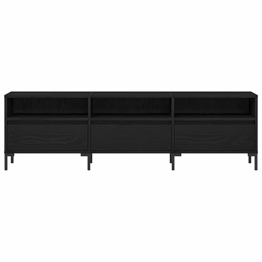 Tv-Kast Met Lade 150 X 30 X 44,5 Cm Bewerkt Hout Zwart eiken