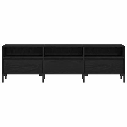 Tv-Kast Met Lade 150 X 30 X 44,5 Cm Bewerkt Hout Zwart eiken