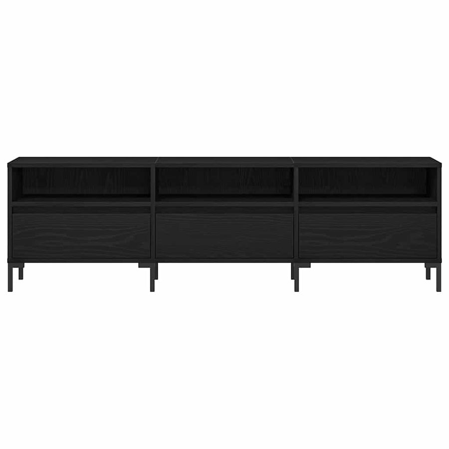 Tv-Kast Met Lade 150 X 30 X 44,5 Cm Bewerkt Hout Zwart eiken