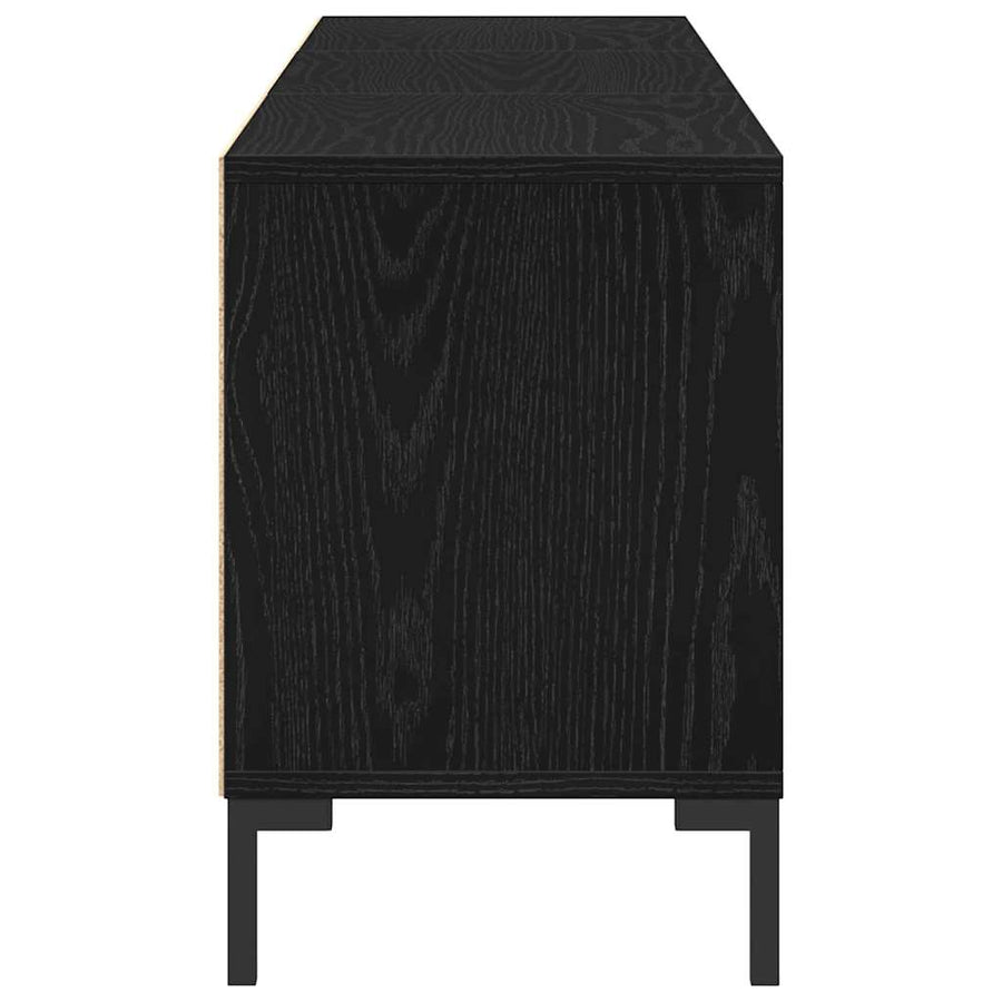 Tv-Kast Met Lade 150 X 30 X 44,5 Cm Bewerkt Hout Zwart eiken