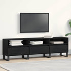 TV-kast 150x30x44,5 cm zwart eiken