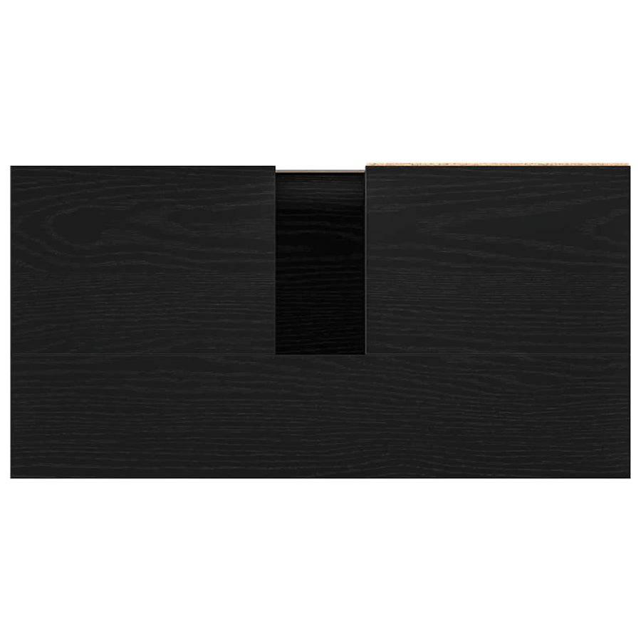 Badkamertenk te kast Zwart Eiken 65 x 33 x 60 cm Bewerkt hout