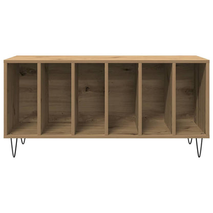 Platenkast met plank artisanaal eikenkleurig 100 x 38 x 48 cm