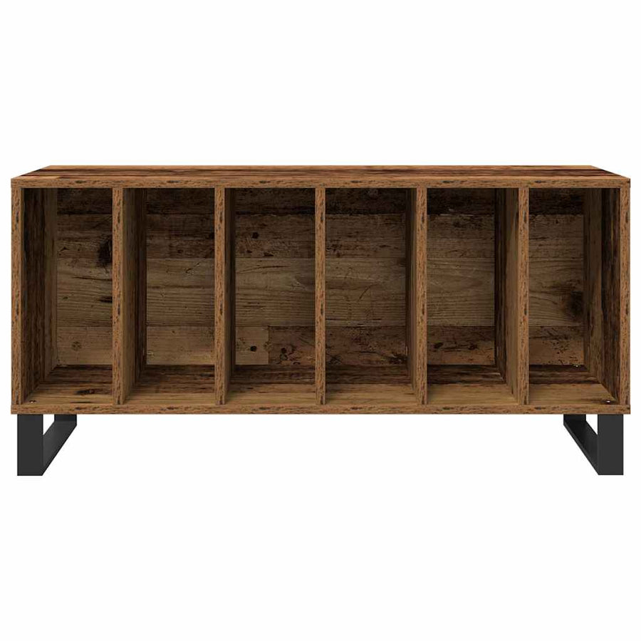 Platenkast met plank Oud hout 100 x 38 x 48 cm Bewerkt hout