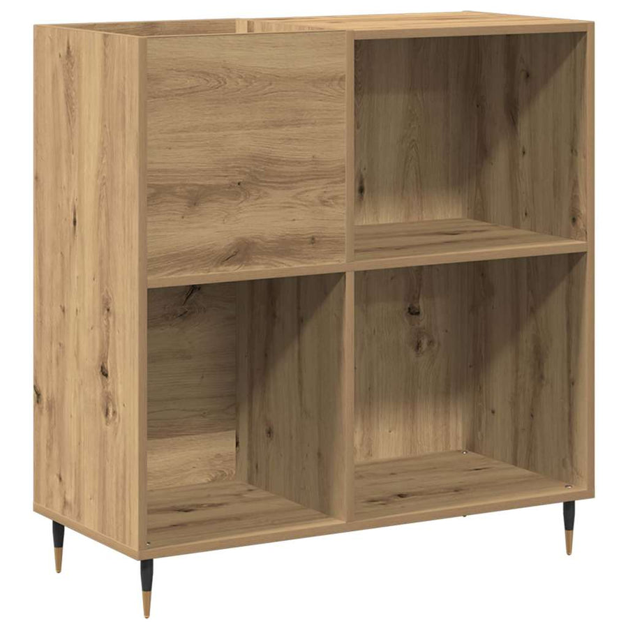 Platenkast met plank Oud hout 85 x 38 x 89 cm Bewerkt hout