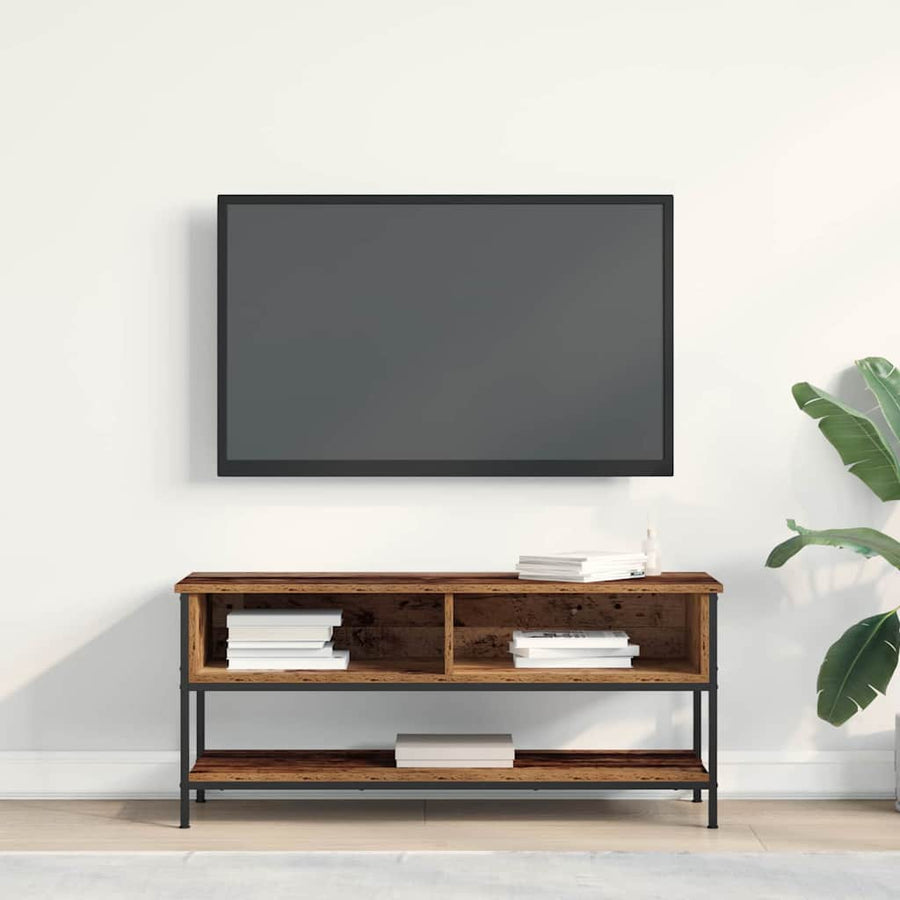Tv-meubelset Oud Hout 100 x 35 x 45 cm Bewerkt hout