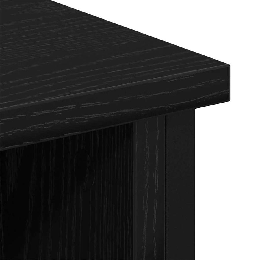 Tv-meubelset Zwart Eiken 100 x 35 x 45 cm Bewerkt hout