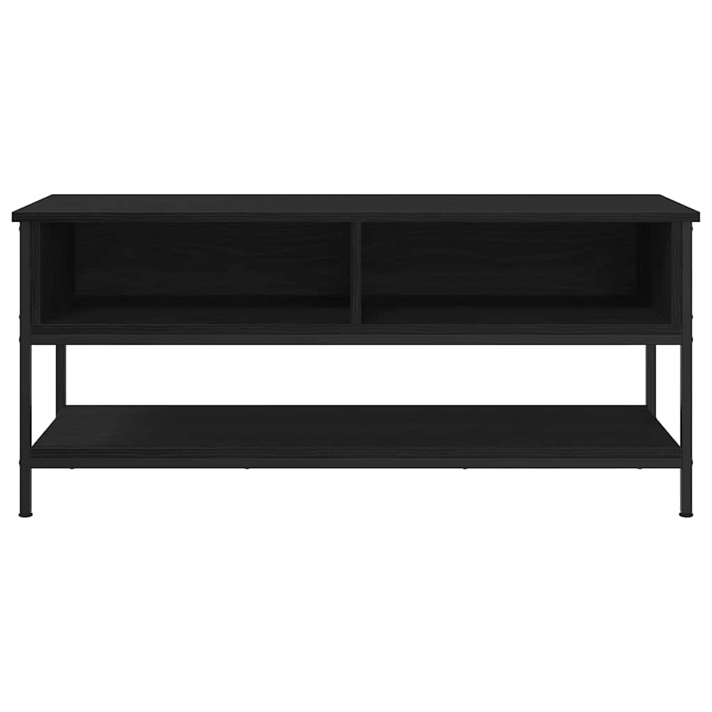 Tv-meubelset Zwart Eiken 100 x 35 x 45 cm Bewerkt hout