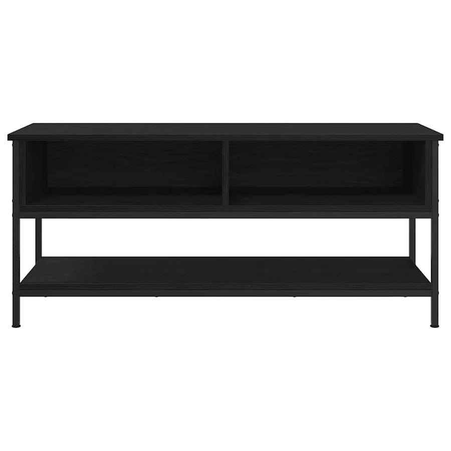 Tv-meubelset Zwart Eiken 100 x 35 x 45 cm Bewerkt hout