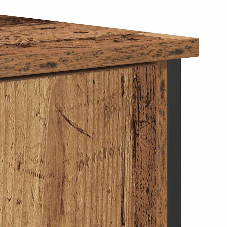 Dressoir Oudhout 70 X 30 X 80 Cm Bewerkt Hout
