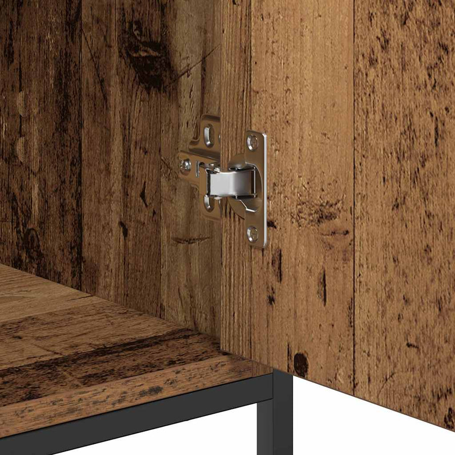 Dressoir Oudhout 70 X 30 X 80 Cm Bewerkt Hout