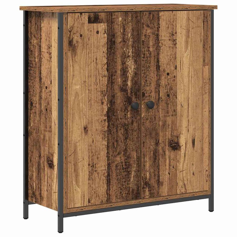 Dressoir Oudhout 70 X 30 X 80 Cm Bewerkt Hout