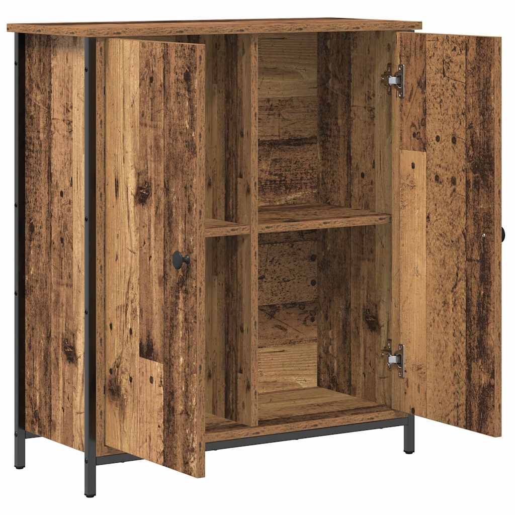 Dressoir Oudhout 70 X 30 X 80 Cm Bewerkt Hout