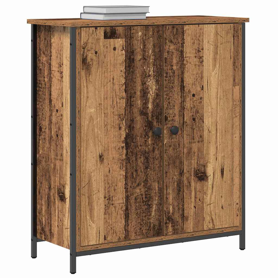 Dressoir Oudhout 70 X 30 X 80 Cm Bewerkt Hout