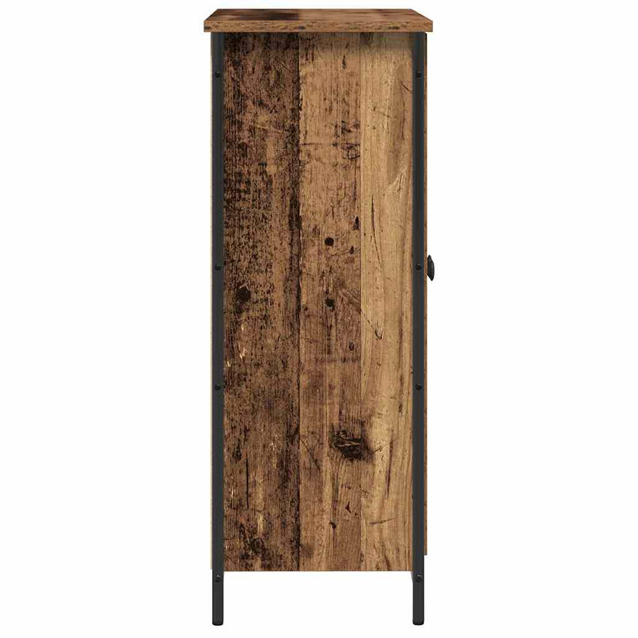 Dressoir Oudhout 70 X 30 X 80 Cm Bewerkt Hout
