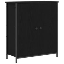 Dressoir Zwart Eiken 70 x 30 x 80 cm Bewerkt hout